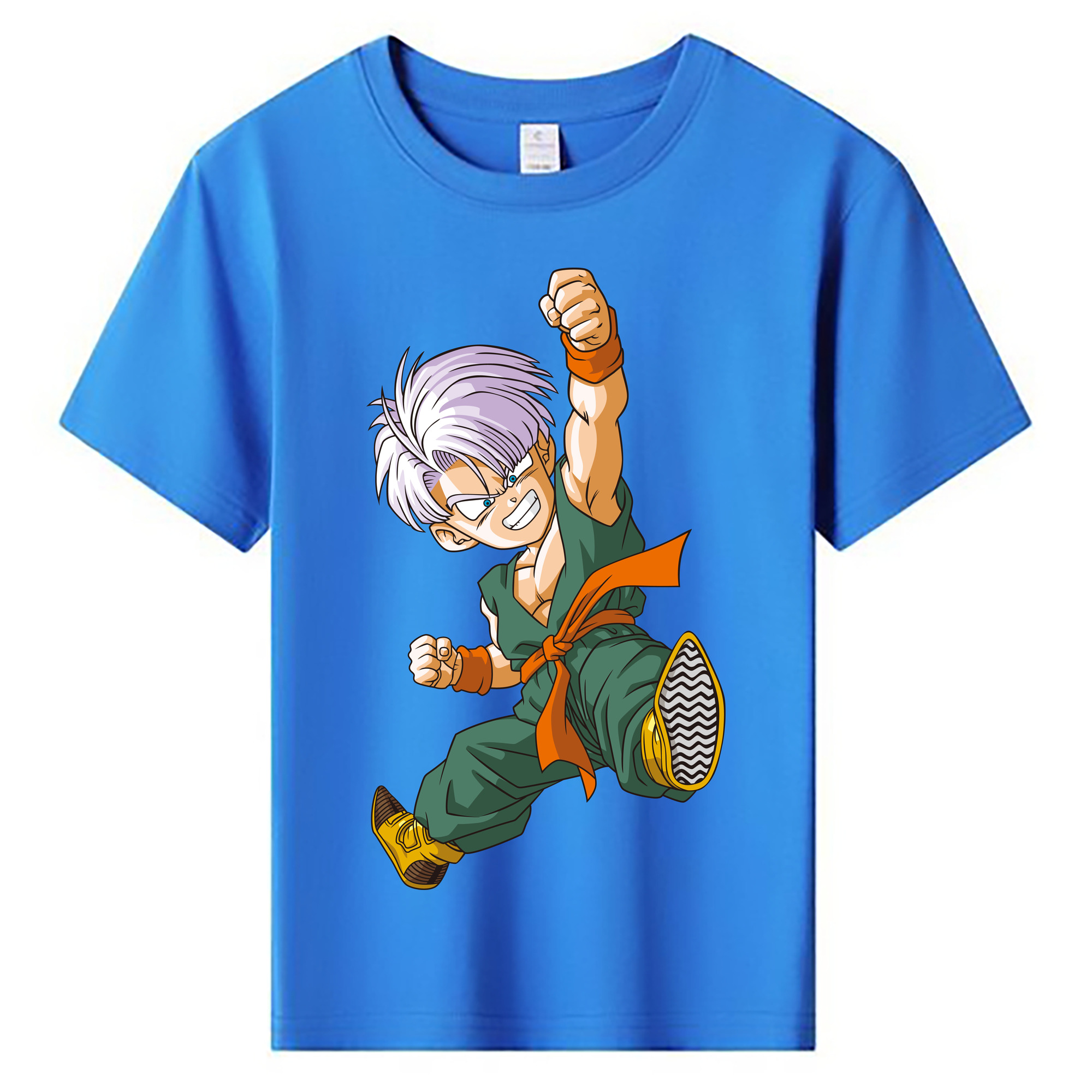 （画像用） ドラゴンボール トランクス（Torankusu）DRAGON BALL Trunks 綿100％キッズTシャツ（フロントプリント）